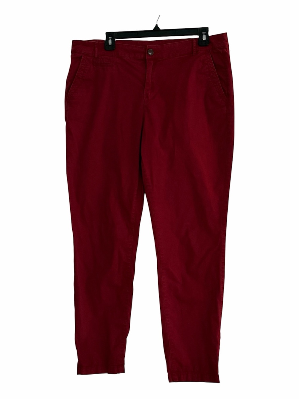 Yessica Women's Straight Leg Burgundy Trouser Pants Size 14